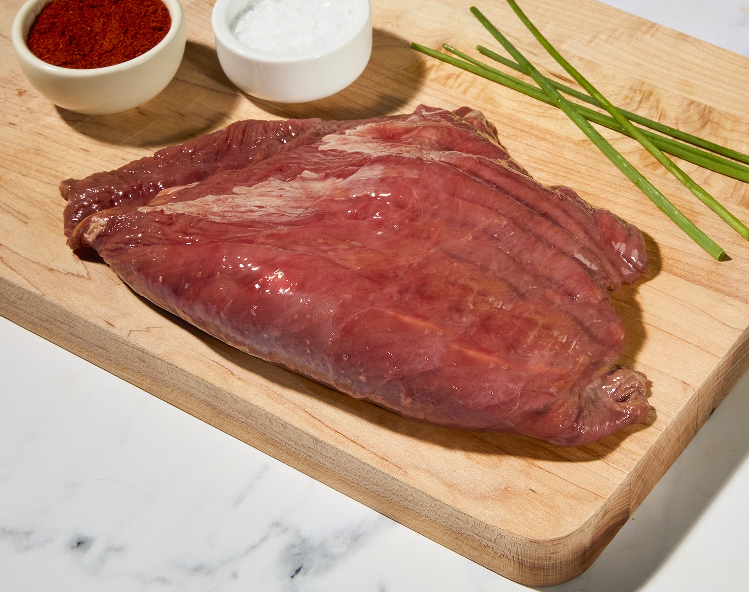 Bourbon Marinated Flank Steak, Raised w/o Antibiotics, Uncooked, image 2 of 2 slides